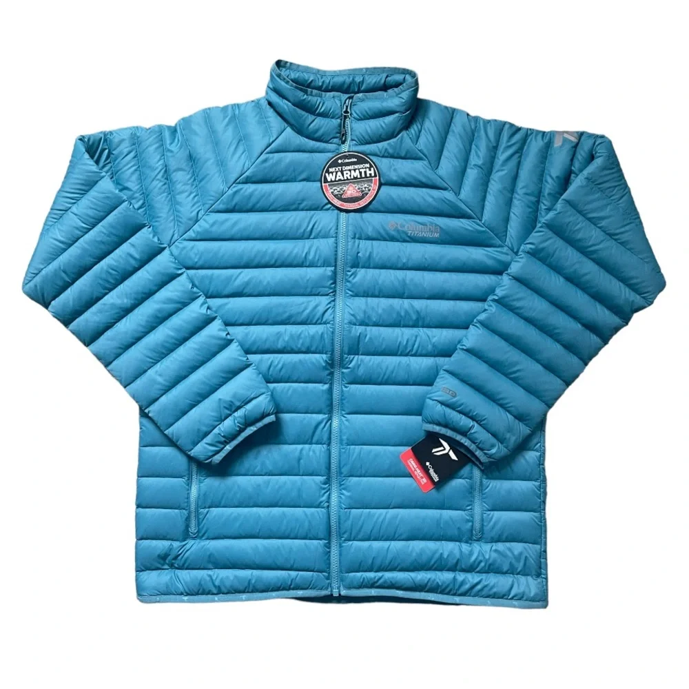Columbia Titanium Alpha Trail Down Jacket - Men's Canyon Blue